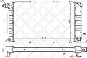 Фото Радіатор, охолодження двигуна STELLOX 10-25798-SX