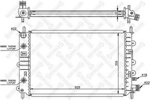 Фото Радіатор, охолодження двигуна STELLOX 10-25817-SX