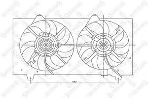 Фото Вентилятор, охолодження двигуна STELLOX 29-99145-SX