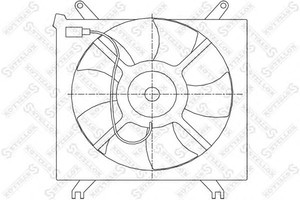 Фото Вентилятор, охолодження двигуна STELLOX 29-99198-SX