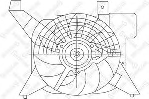 Фото Вентилятор, охолодження двигуна STELLOX 29-99391-SX