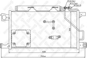 Фото Конденсатор, кондиціонер STELLOX 10-45345-SX