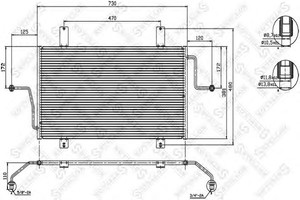 Фото Конденсатор, кондиціонер STELLOX 10-45494-SX