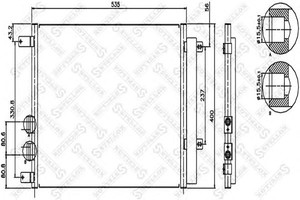 Фото Конденсатор, кондиціонер STELLOX 10-45616-SX