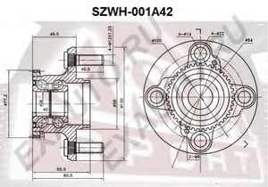 Фото Ступица колеса Asva SZWH-001A42