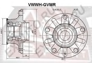 Фото Ступица колеса Asva VWWH-GVMR