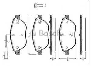 Фото Гальмівні колодки Bosch 0 986 TB2 415