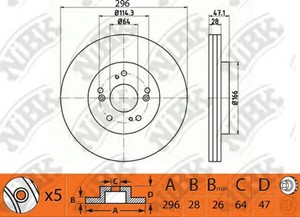 Фото Автозапчасть NiBK RN1243