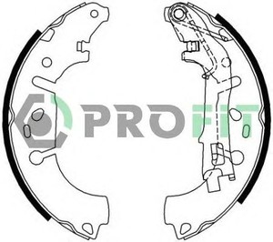 Фото Колодки гальмівні барабанні Profit 50010682