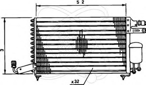 Фото Конденсатор, кондиціонер ELECTRO AUTO 30B0002