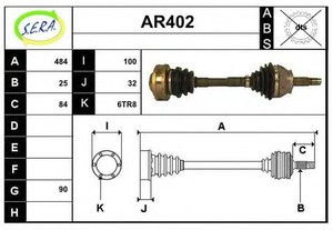 Фото Привідний вал SERA AR402