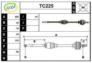 Фото Привідний вал SERA TC225