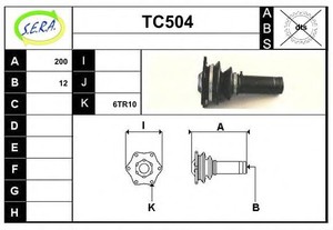 Фото Привідний вал SERA TC504