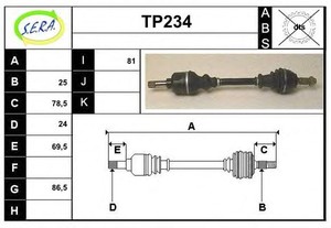 Фото Привідний вал SERA TP234