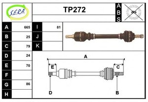 Фото Привідний вал SERA TP272