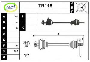 Фото Привідний вал SERA TR118