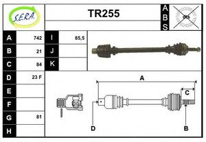 Фото Привідний вал SERA TR255