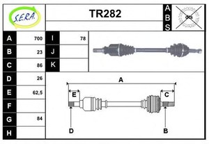 Фото Привідний вал SERA TR282