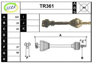 Фото Привідний вал SERA TR361