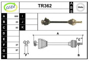 Фото Привідний вал SERA TR362