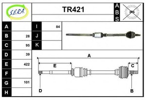 Фото Привідний вал SERA TR421