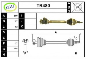 Фото Привідний вал SERA TR480