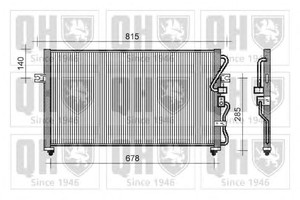 Фото Конденсатор, кондиціонер QUINTON HAZELL QCN285