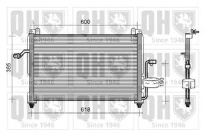 Фото Конденсатор, кондиціонер QUINTON HAZELL QCN418
