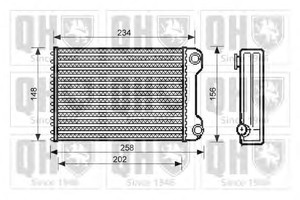 Фото Теплообмінник, отоплення салону QUINTON HAZELL QHR2202
