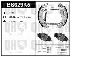 Фото Комплект тормозов, барабанный тормозной механизм QUINTON HAZELL BS629K5