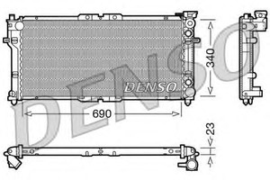 Фото Радіатор, охолодження двигуна Denso/Ketner DRM44004