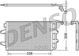 Фото Радіатор кондиціонера Denso/Ketner DCN32026