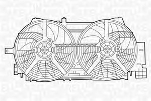 Фото Вентилятор, охолодження двигуна Magneti Marelli 069422436010