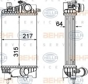 Фото Інтеркулер Behr Hella Service 8ML 376 756-411