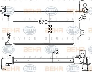 Фото Радіатор, охолодження двигуна Behr Hella Service 8MK 376 758-031