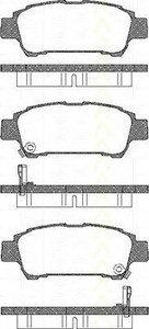 Фото Комлект гальмівних колодок, дисковий механізм TRISCAN 811013027