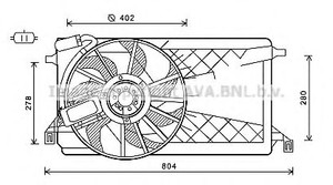 Фото Вентилятор, охолодження двигуна AVA COOLING SYSTEMS FD7563