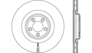 Фото Гальмівний диск OPEN PARTS BDR2677.20