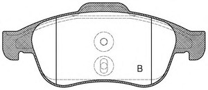 Фото Гальмівні колодки OPEN PARTS BPA1248.10