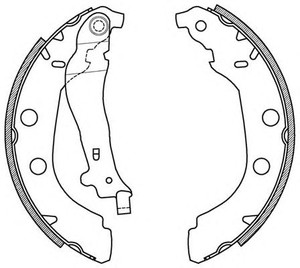 Фото Комплект гальмівних колодок OPEN PARTS BSA2039.00