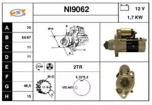 Фото Стартер SNRA NI9062