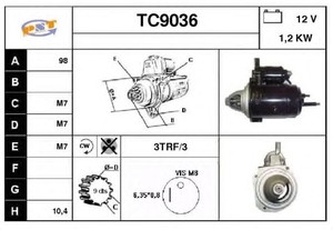 Фото Стартер SNRA TC9036