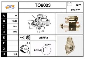 Фото Стартер SNRA TO9003