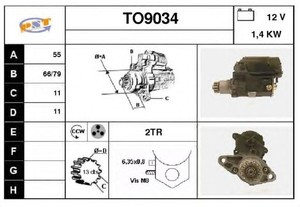 Фото Стартер SNRA TO9034