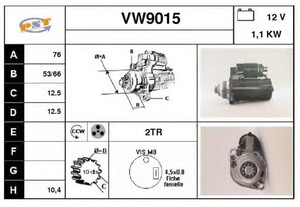 Фото Стартер SNRA VW9015