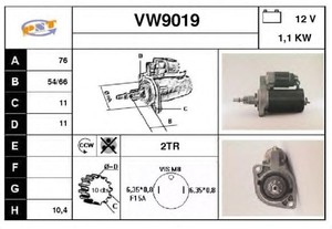 Фото Стартер SNRA VW9019