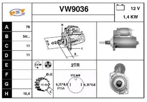 Фото Стартер SNRA VW9036