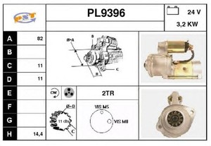 Фото Стартер SNRA PL9396