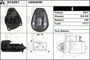 Фото Стартер EDR 910387