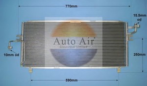 Фото Конденсатор, кондиціонер AUTO AIR GLOUCESTER 16-9121